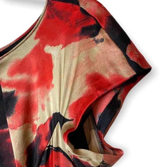 Moschino Cheap And Chic  Aeffe Spa Silk Floral Sheath Dress - Picture 8 of 11